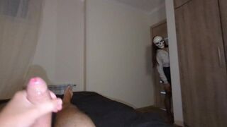 Dühös milf szellem Halloween-kor érkezik, hogy vadul szexeljen