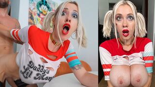 Harley Quinn Nagy Mellei Mélytorok, Vad Szexig Várható Óriási Arcnövekedéssel - POV Öltöztetős Játék