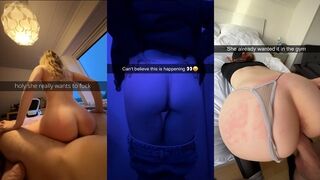 Fiatal lányok vad szexje Snapchat válogatott videókban