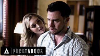 Szexfüggő Szőke Csábít El Törékeny Tanácsadót Sötét Múlttal a Pure Taboo Legújabb Videójában