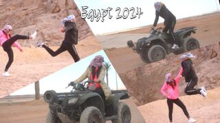 Motor, punci és baszás: izgat, ahogy a sínai-sivatagban motorozik egy dögös ribanc, egyiptom 2024
